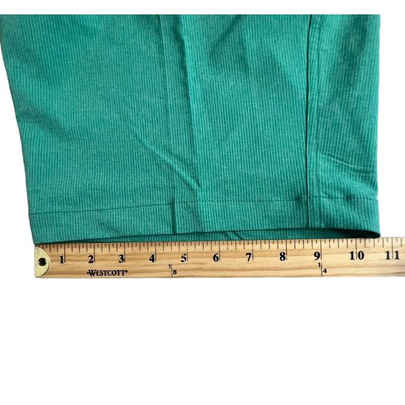 Maelreg Mens Stripe Sea Green Polyester 10" Inseam Stretch Performance Shorts 34 - Picture 7 of 10